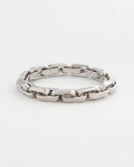 Silver Silver Link Stretch Bracelet