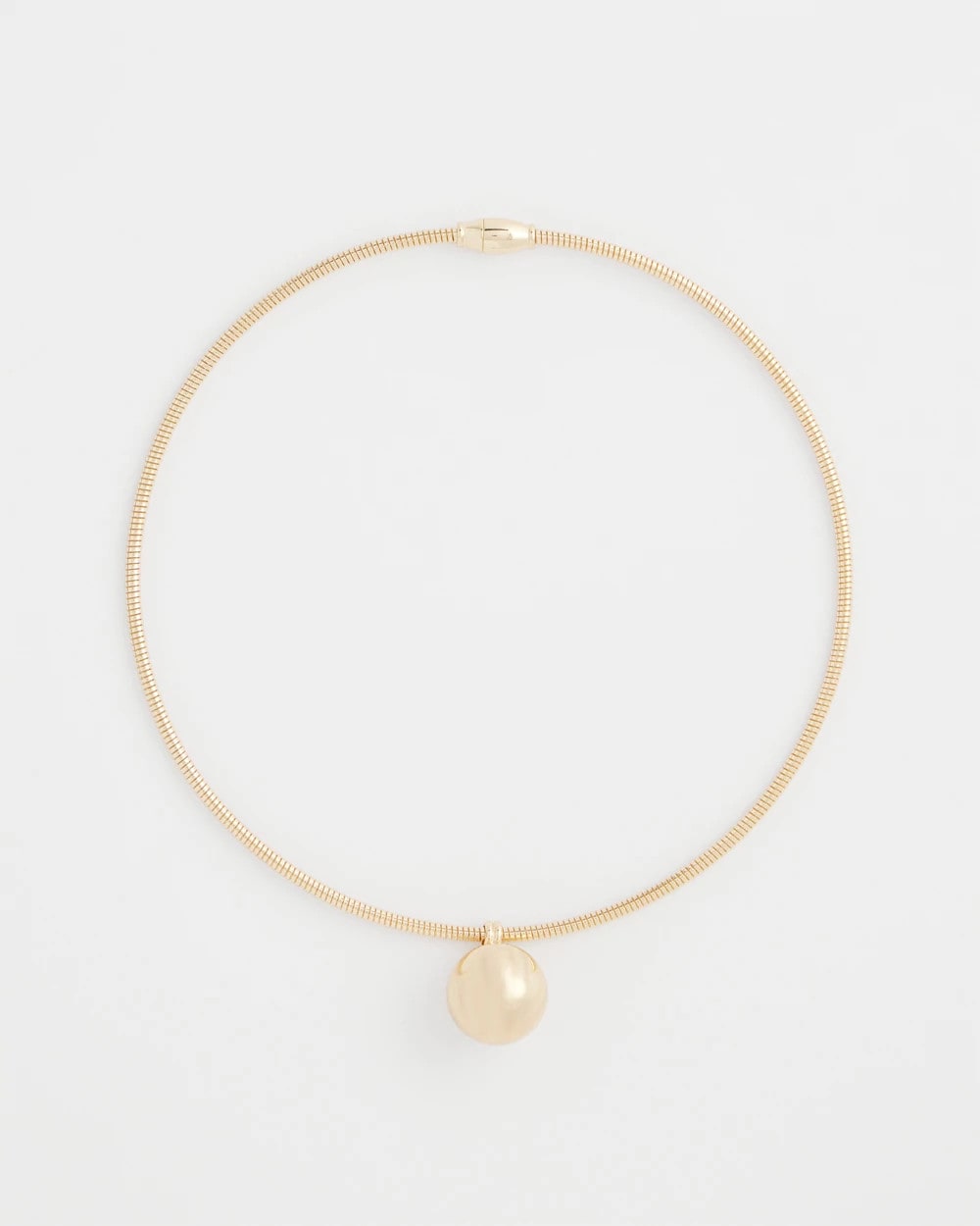 Gold Gold Bead Collar Necklace