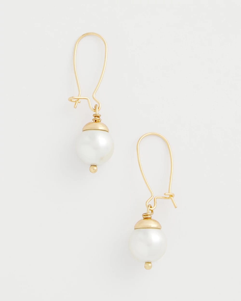 Pearl Mixed Metal Stud Earrings