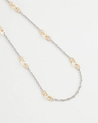 Mixed Metals Mixed Metal Link Long Necklace