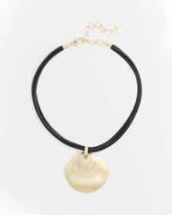 Gold Gold Pendant On Cord
