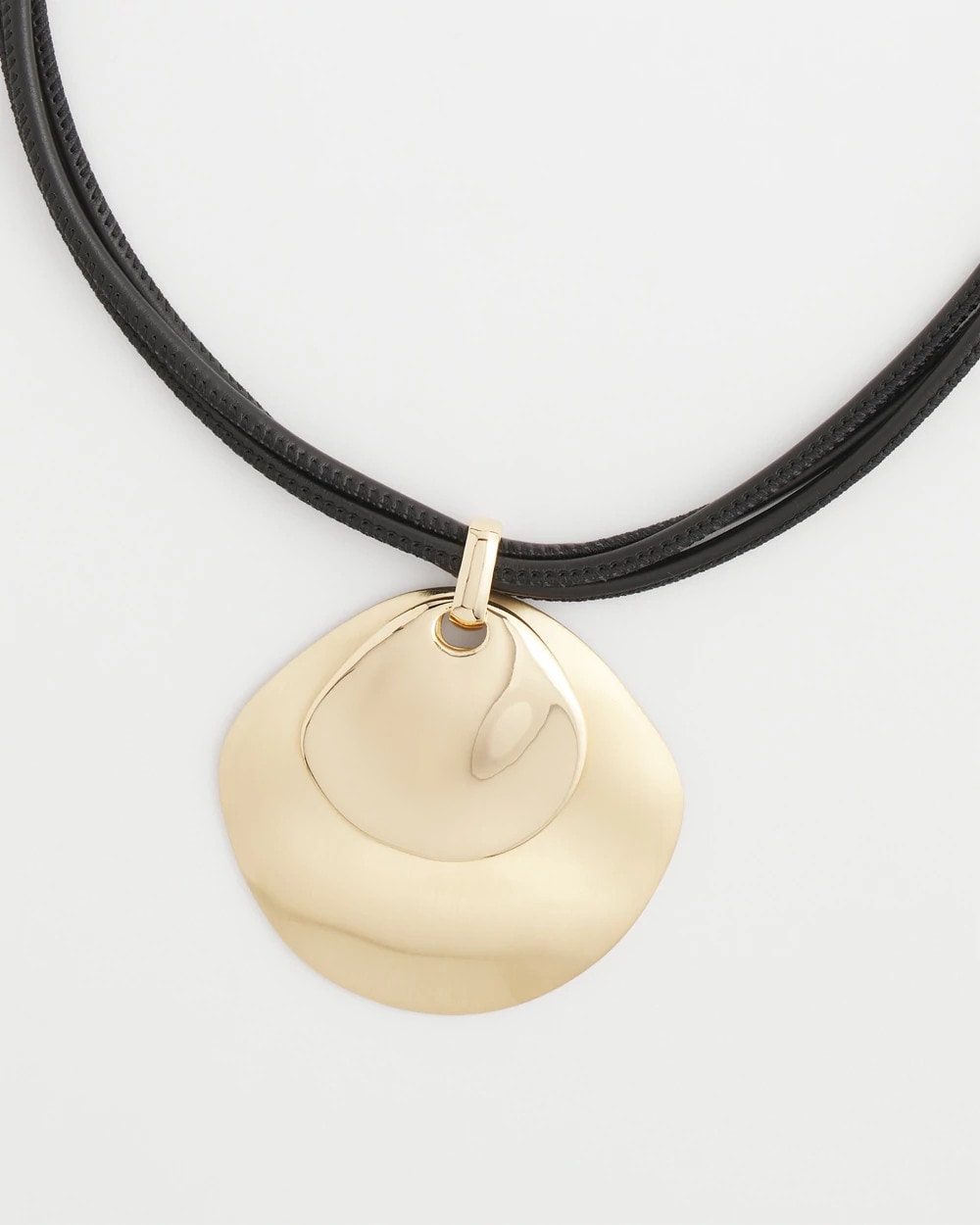 Gold Gold Pendant On Cord