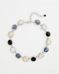 Neutral Short Polka Dot Collar