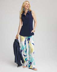 Riviera Authentic Denim Sleeveless Collared Tunic
