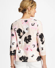 Sweet Blossom Printed Pima 3/4 Sleeve Tee