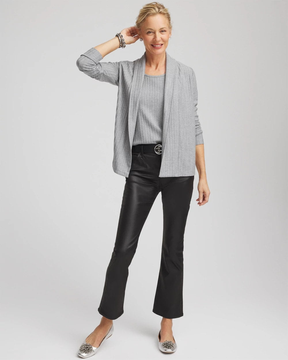 Fog Heather Gray Cozy Cardigan