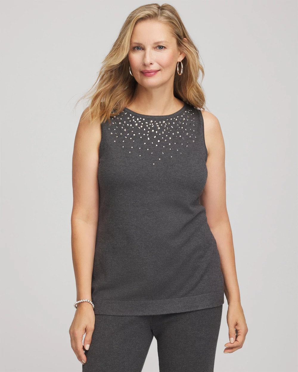 Graphite Gray Travelers™ Rhinestone Tank