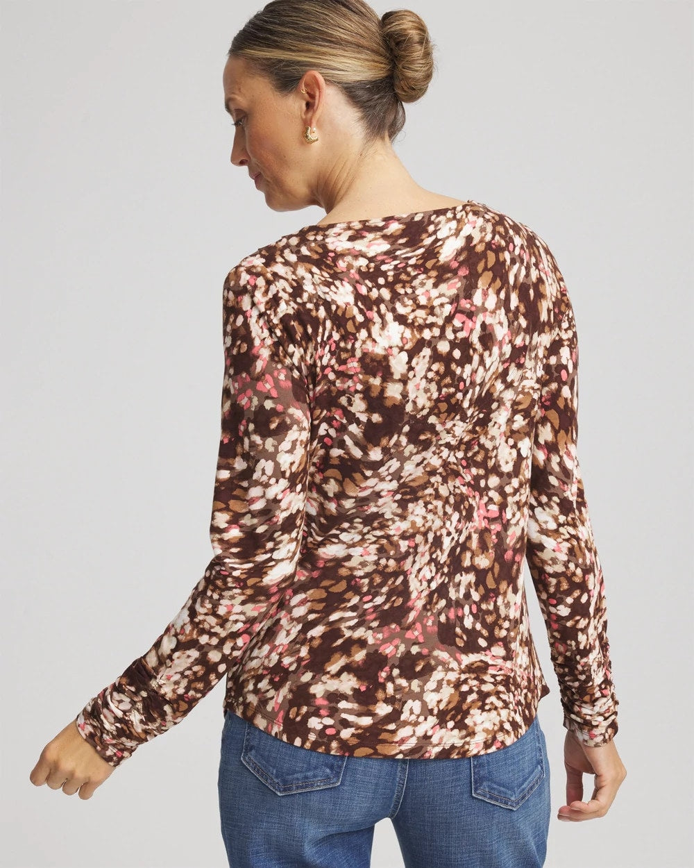 Cacao Touch of Cool™ Cowlneck Tee