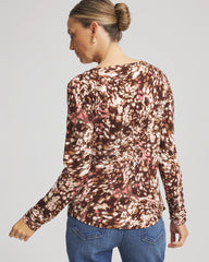 Cacao Touch of Cool™ Cowlneck Tee