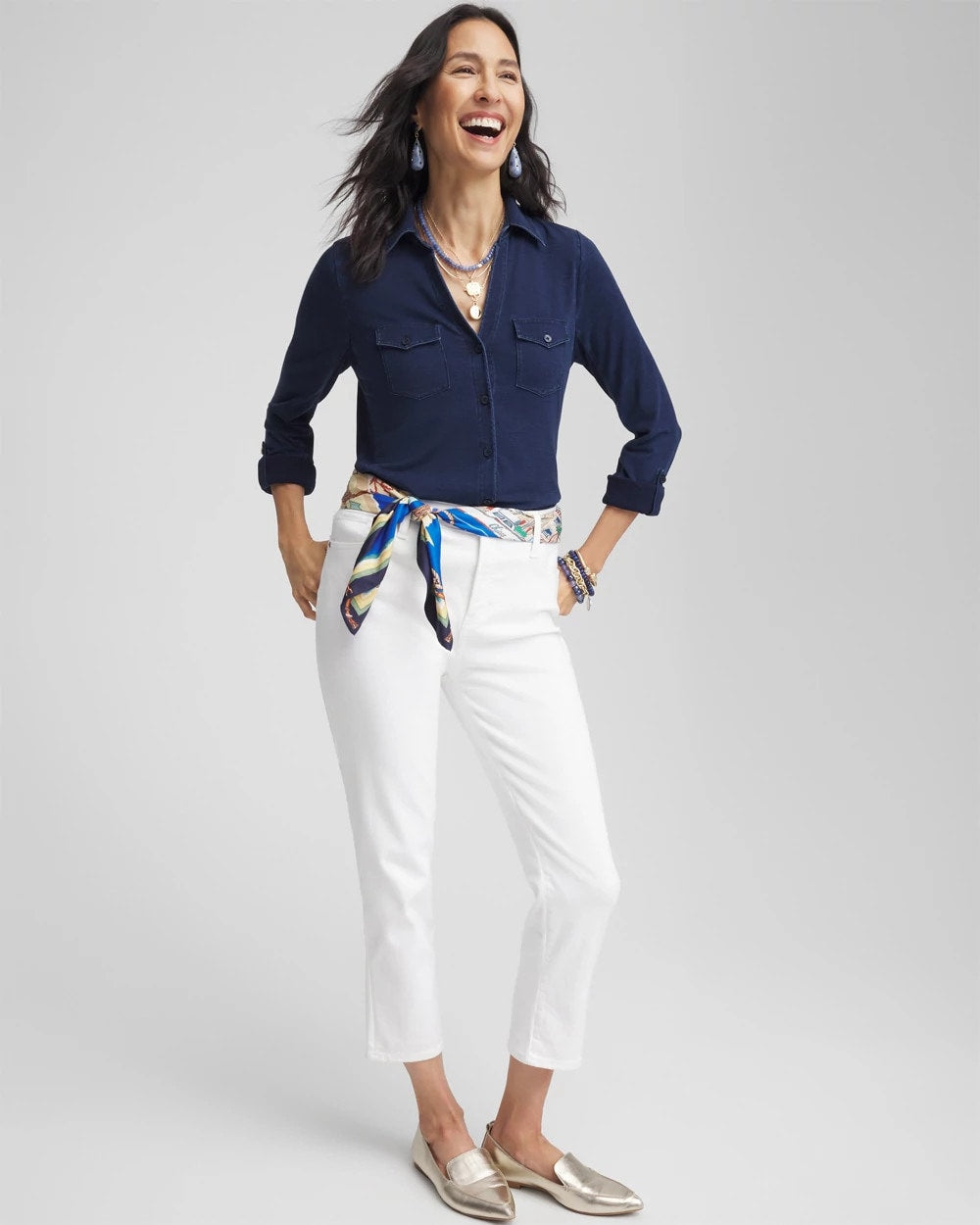 Riviera Authentic Collared Henley Top