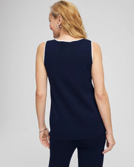 Travelers India Ink Travelers™ Tipped Sweater Shell Tank