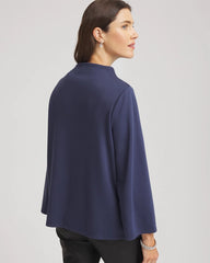 Indigo Sky Embellished Structured Top