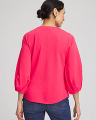 Dried Roses Cotton Tuck Sleeve Tee