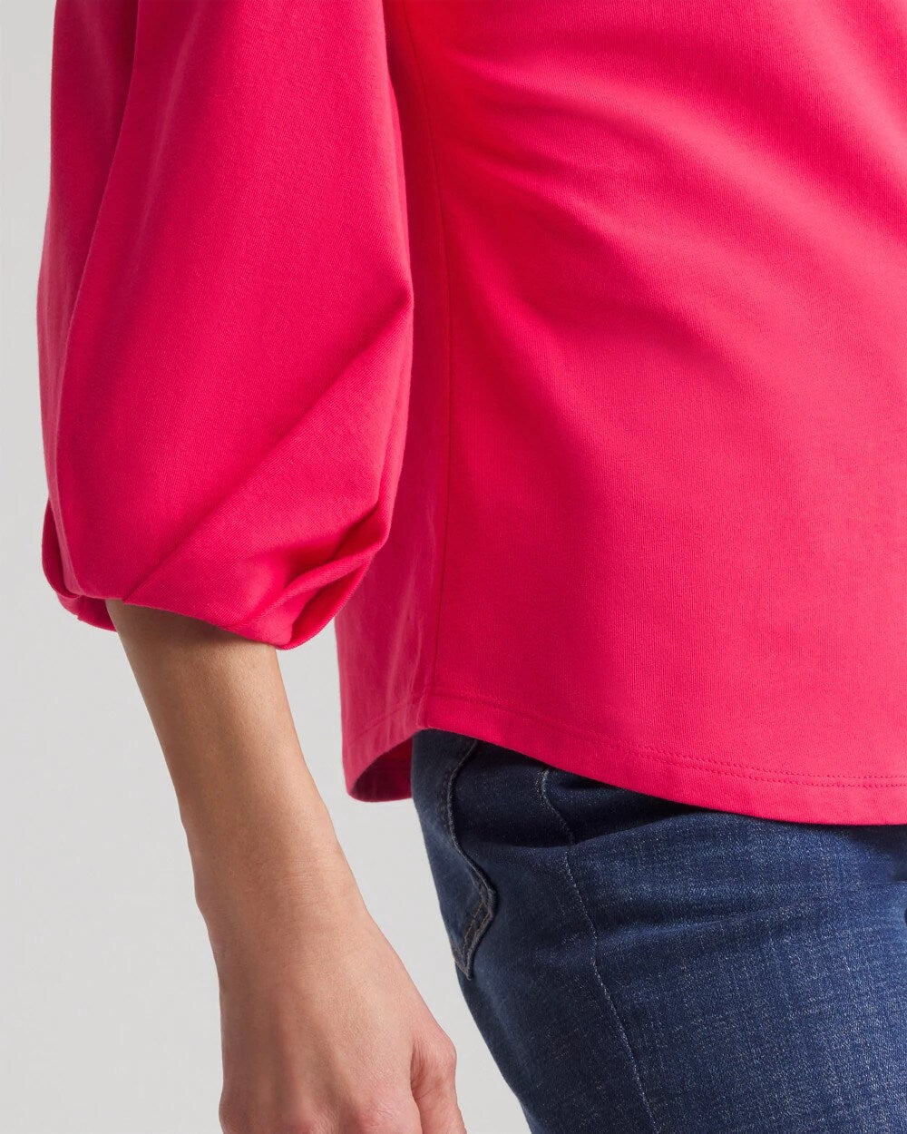Dried Roses Cotton Tuck Sleeve Tee