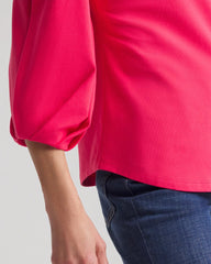 Dried Roses Cotton Tuck Sleeve Tee