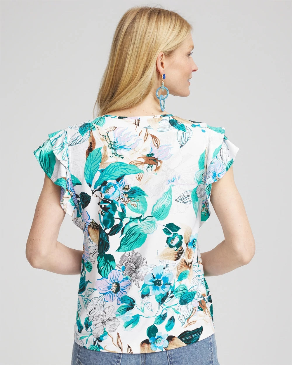 Alabaster Touch of Cool™ Flutter Sleeve Tee