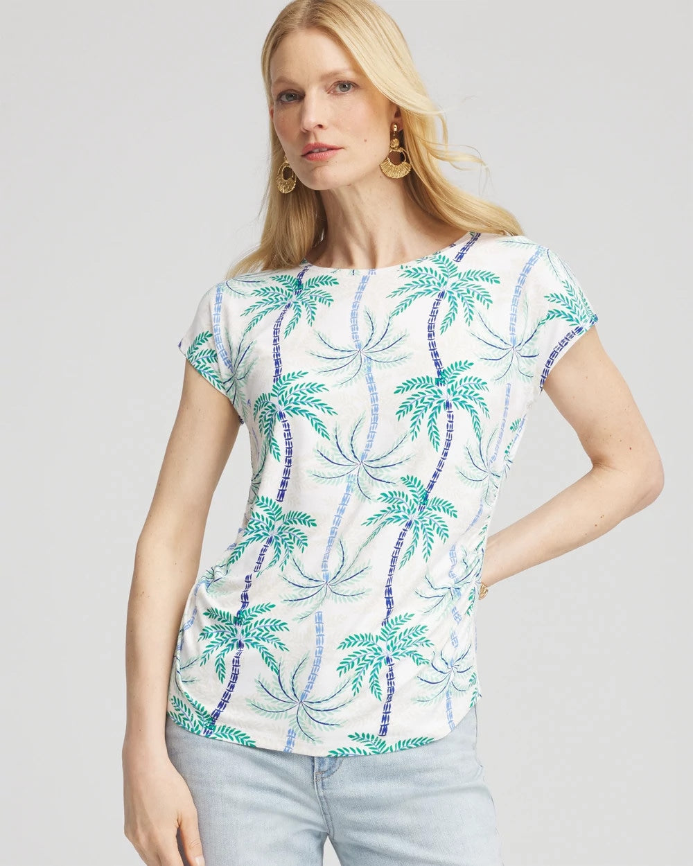 Alabaster Cap Sleeve Dolman Tee