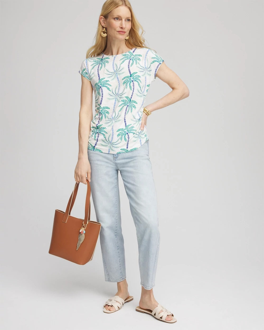 Alabaster Cap Sleeve Dolman Tee