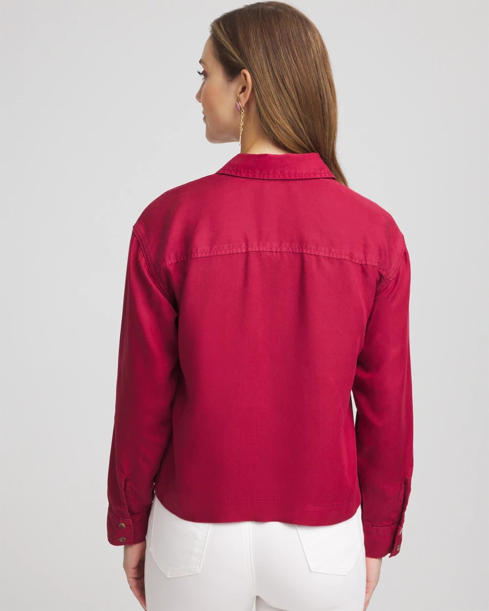 Russet Red Tencel™ Classic Fit Shirt