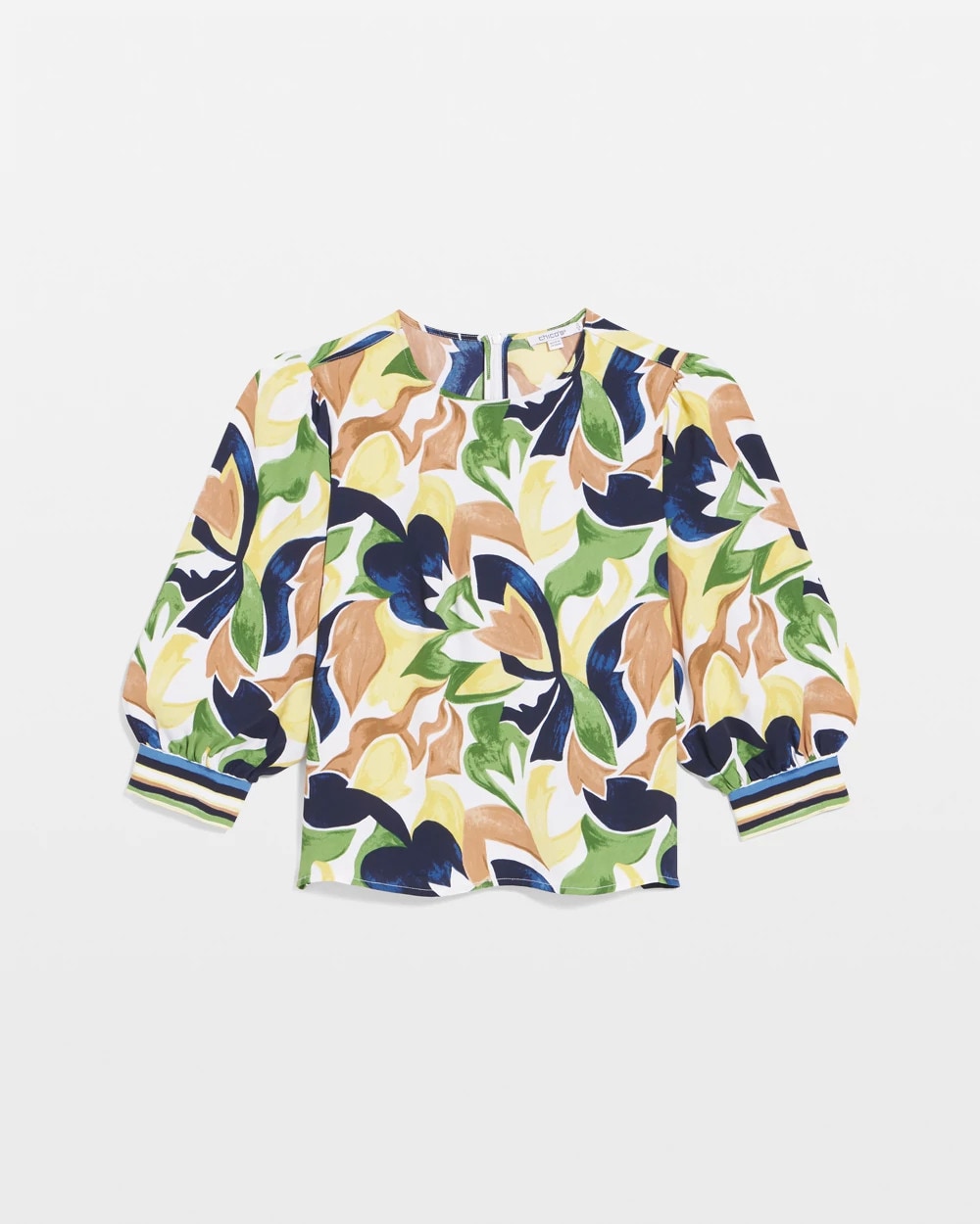 Panna Cotta Mod Blooms Matte Satin Pullover