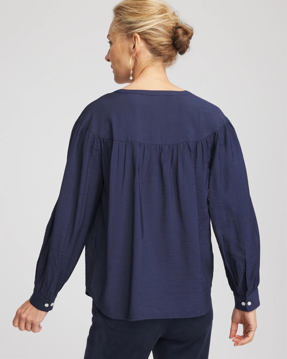 Passport Blue Woven Relaxed-Fit Shirt