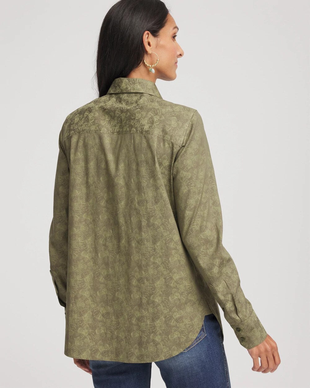 Sage Meadow No Iron™ Jacquard Shirt