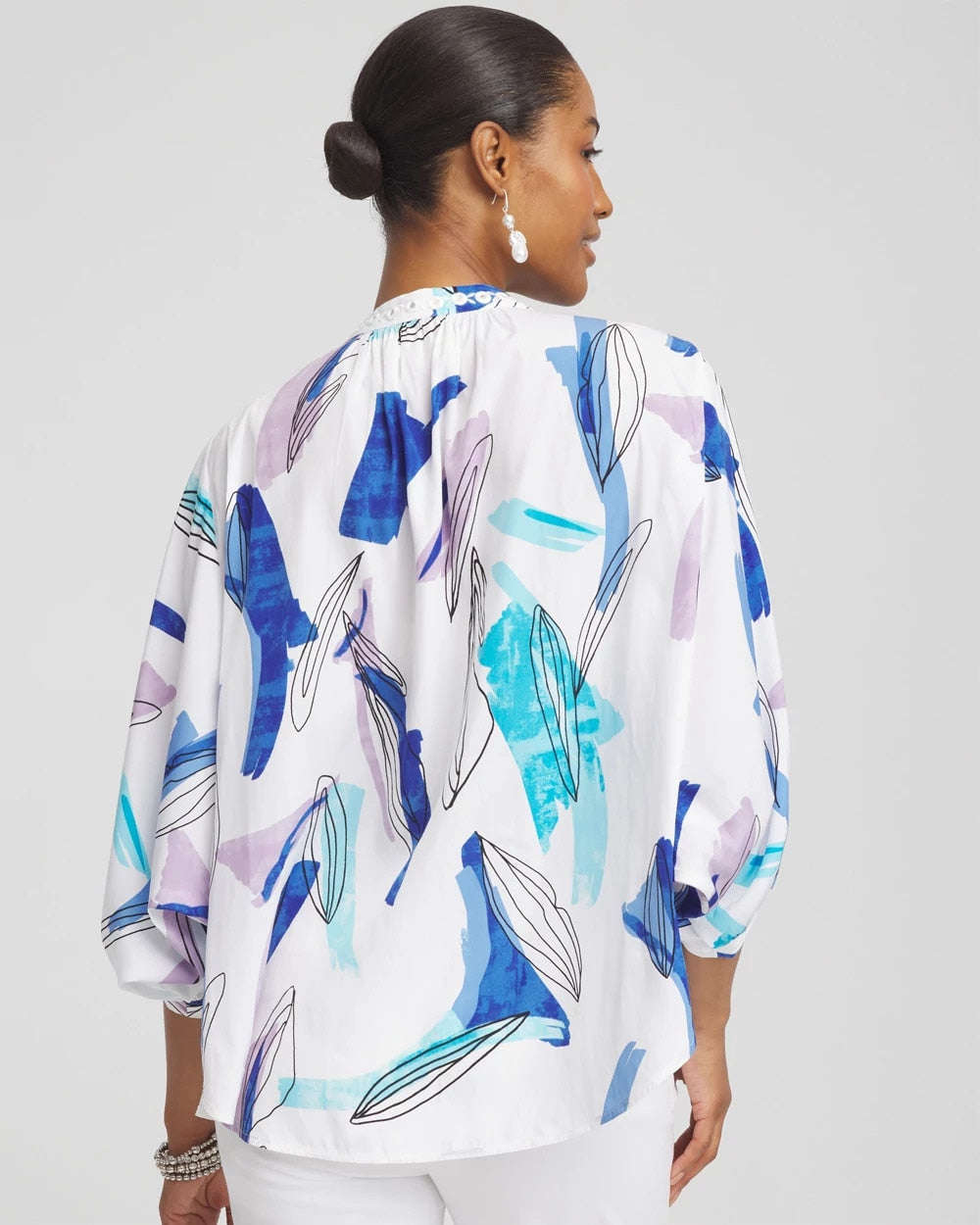 Paradiso Blue Batwing Sleeve Top