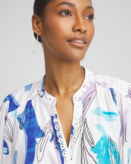 Paradiso Blue Batwing Sleeve Top