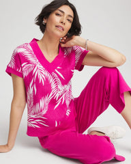 Crushed Berries Zenergy® Tropical Gauze Top