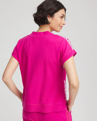 Crushed Berries Zenergy® Tropical Gauze Top