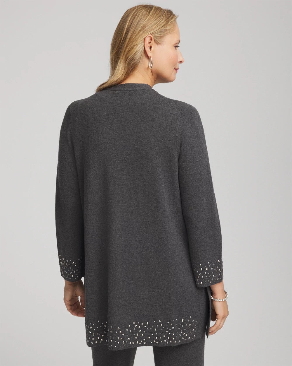 Graphite Gray Travelers™ Rhinestone Cardigan