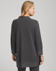 Graphite Gray Travelers™ Rhinestone Cardigan