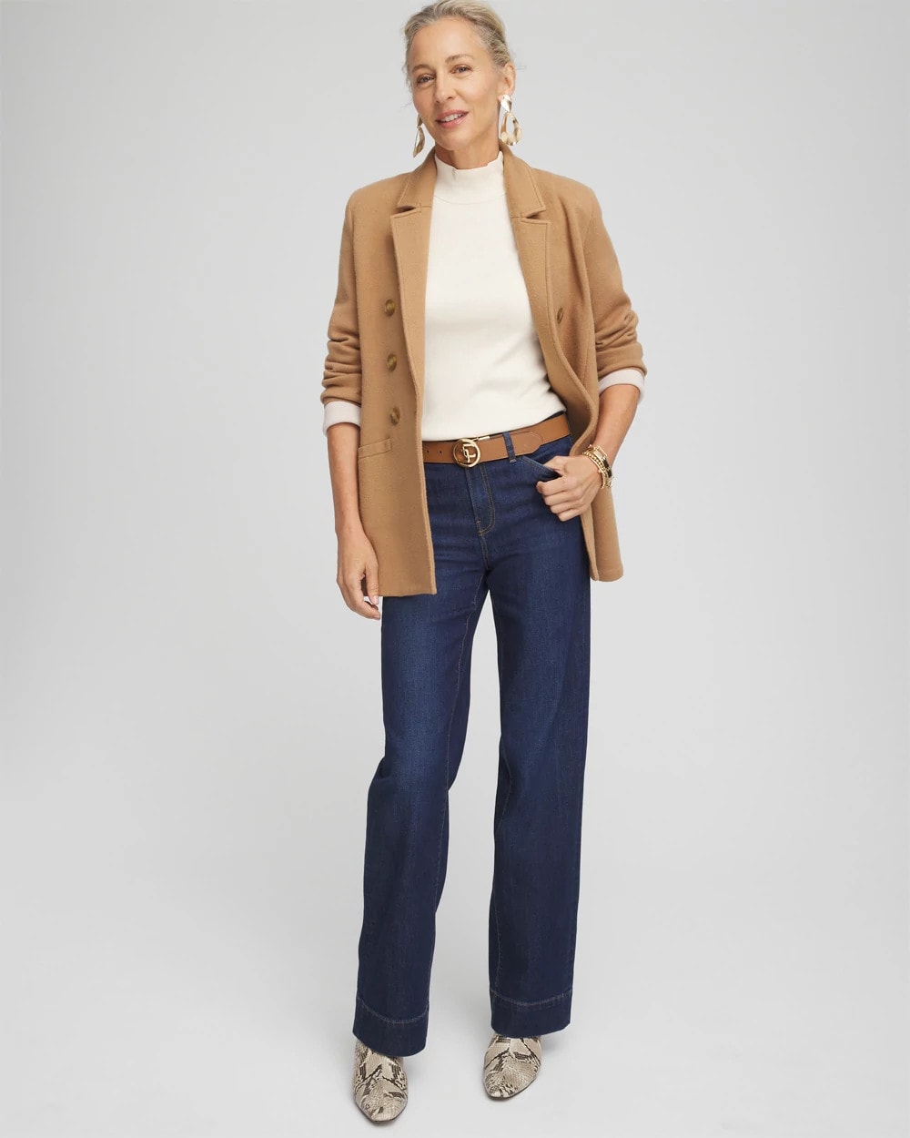 English Cream Ella Mockneck Sweater