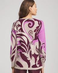 Gooseberry Intarsia Knit V-Neck Pullover Sweater