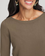 Nettle Leaf Ella Bateau Pullover Sweater