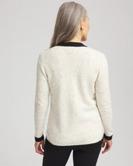 English Cream Tipped Lady Jacket Cardigan