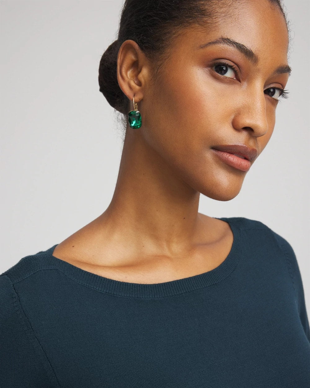 Teal Shadow Ella Boatneck Sweater