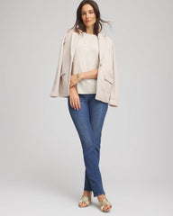 Light Gray Crewneck Cashmere Pullover Sweater