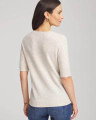 Light Gray Crewneck Cashmere Pullover Sweater