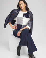 Passport Blue Dolman Sleeve Pullover Sweater