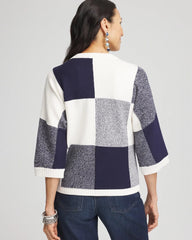 Passport Blue Dolman Sleeve Pullover Sweater