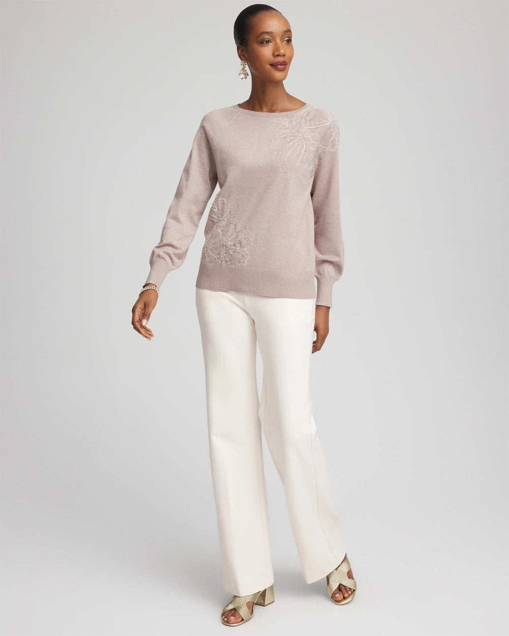 Rocky Mountain Embroidered Pull-Over Boatneck Sweater