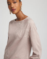 Rocky Mountain Embroidered Pull-Over Boatneck Sweater