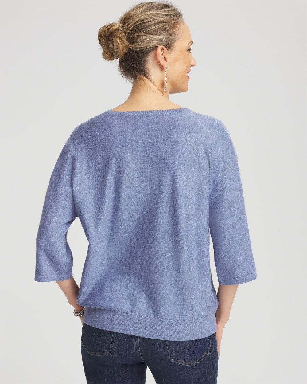 Blue Lotus Dolman V-Neck Sweater