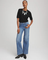 Black Ella Classic-Fit Sweater Tee
