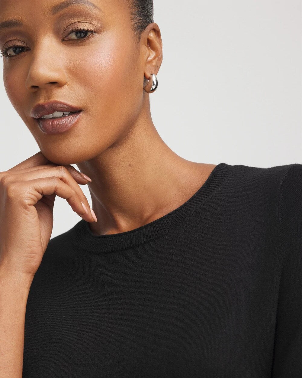 Black Ella Classic-Fit Sweater Tee