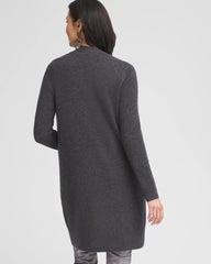 Dark Gray Cashmere Duster Cardigan