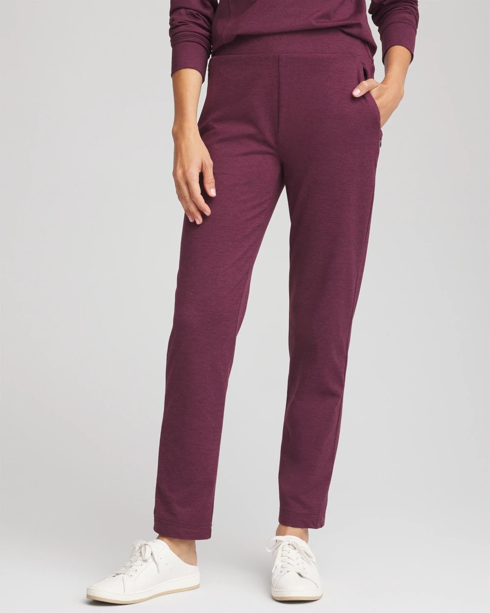 Blackened Burgundy Zenergy® Cloud Tapered Ankle Pants