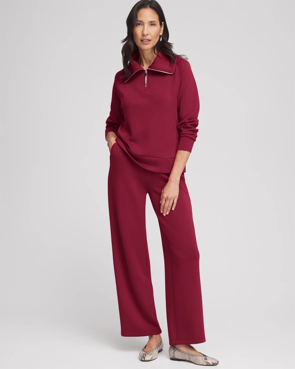 Berry Compote Zenergy® Wide Leg Pants