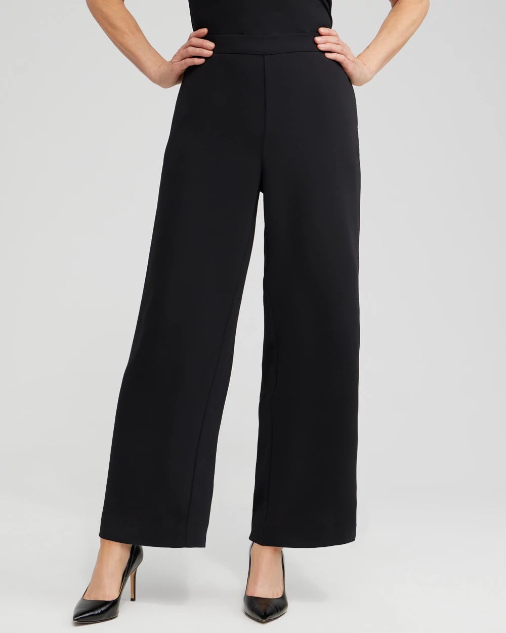 Black Wide Leg Soft Pants